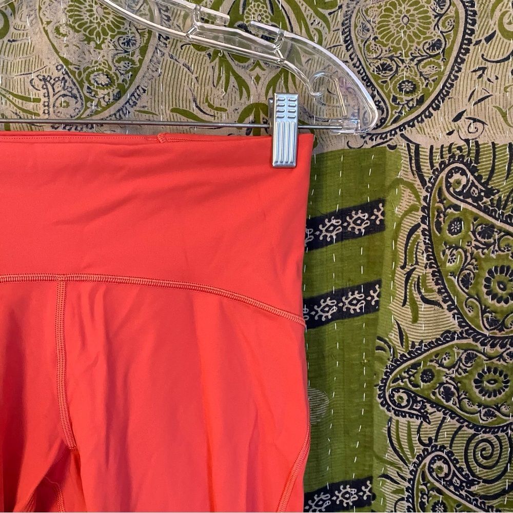 Lululemon Poppy Coral Train Times High-Rise 25" Yoga Inspired Tight Size 6 - Picture 4 of 16